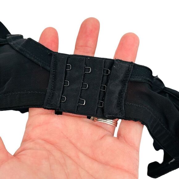 Soma Breathe Beautifully full coverage bra black lace trim 34DD - Picture 4 of 7